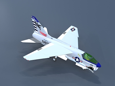 modern aircraft 3d model