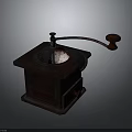 Vintage Wooden Manual Coffee Grinder With Retro Design For Home Kitchen Appliance Use