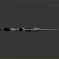 Medieval Metal Sword With Decorative Hilt And Sharp Polished Blade Design