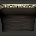 Elegant Brown Scarf With Gold Floral Patterns And Classic Design