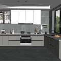 Modern Kitchen 3d model