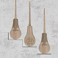 Modern Pipa Solid Wood Pipa 3d model