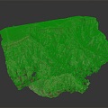 Geographical Vein Topography Mountain Geomorphology 3d model