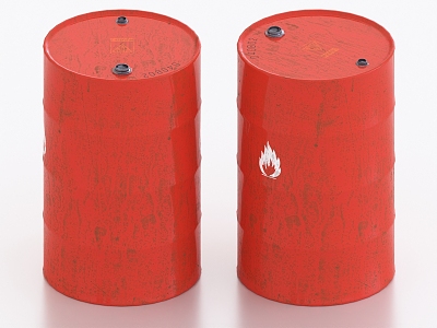 explosive barrel explosive barrel powder barrel paint barrel chemical barrel model