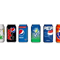 Assorted Canned Beverages Including Pepsi Sprite Coca Cola And Other Brand Drinks