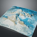 Geography, topography, mountain shape, ridge, ridge, valley, mountain range, canyon, geomorphology, mountain peak, mountain body 3d model