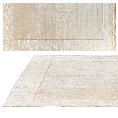 Light Colored Textured Square Rugs For Decoration 3d model