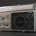 Vintage Radio Cassette Player with FM AM Radio Cassette Deck Large Speaker and Control Buttons