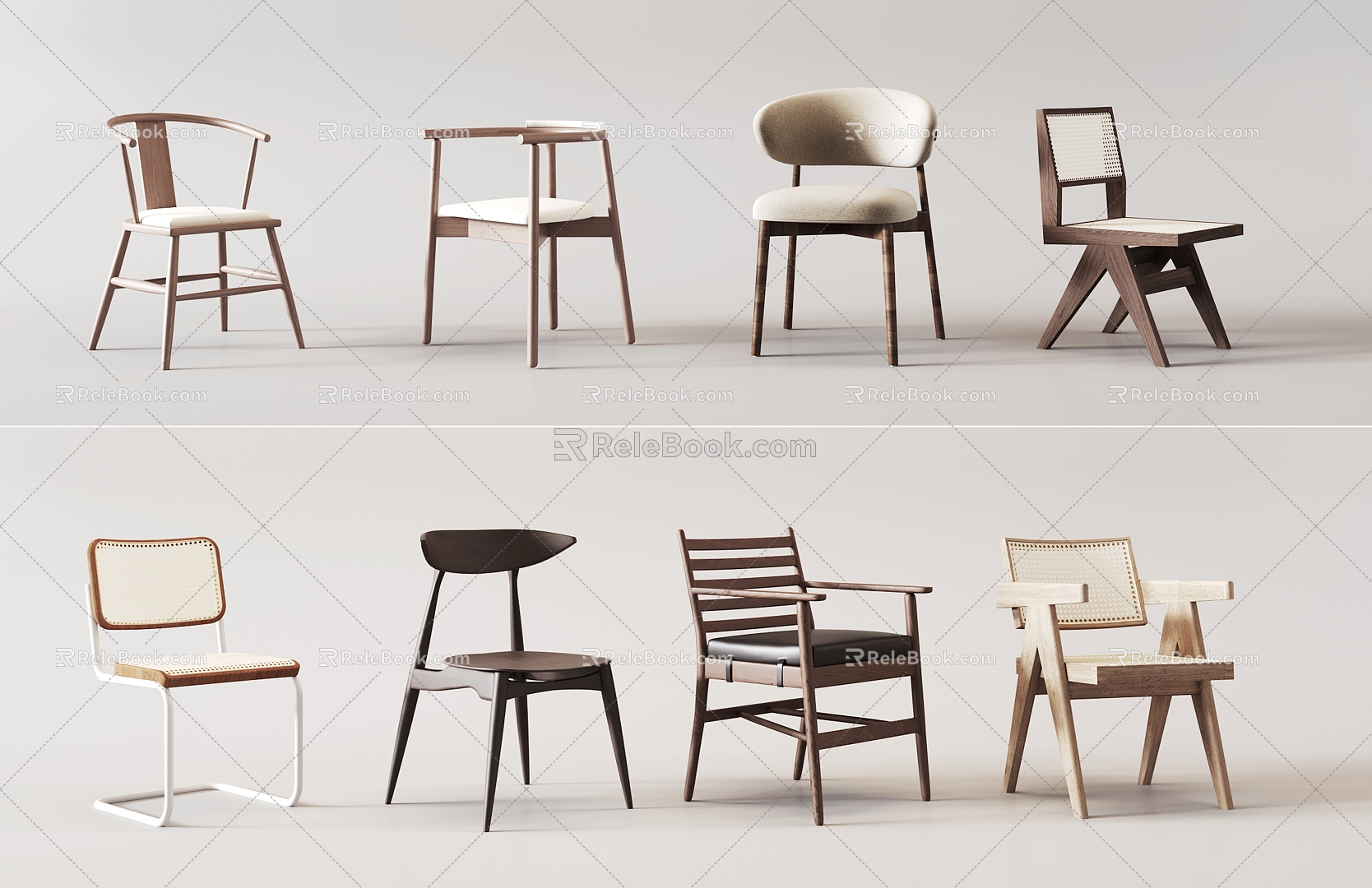 Chair Dining Chair Single Chair 3d model