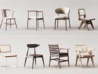Chair Dining Chair Single Chair 3d model