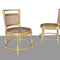 Natural Rattan Leisure Chairs With Woven Back And Round Wooden Base Design