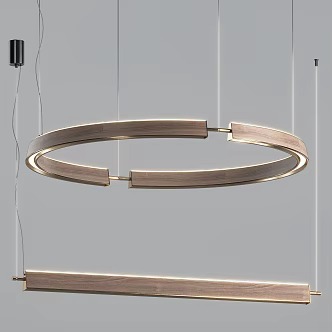 Modern Chandelier Simple Chandelier Combination 3d model