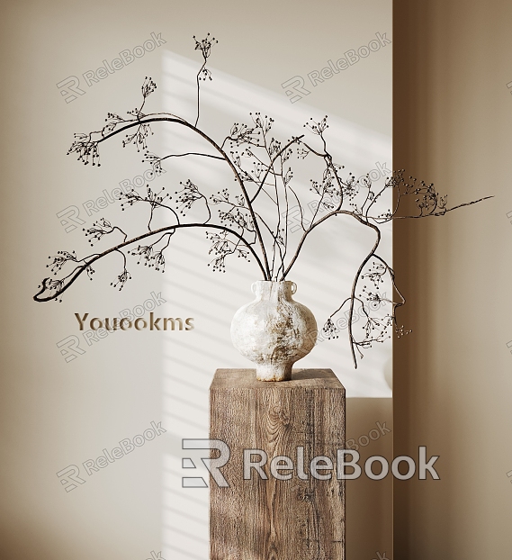 Quiet Vase Flower Art model