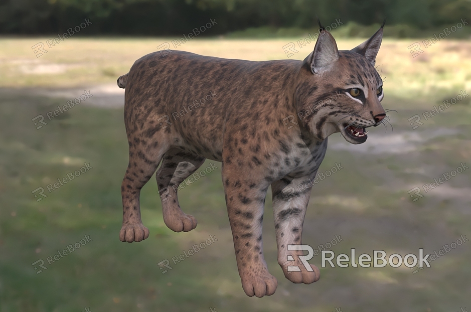 short-tailed cat babu cat red lynx north american lynx red cat wildlife model