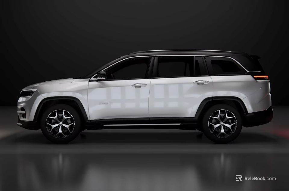 Silver Modern SUV Car With Sleek Exterior Design And Alloy Wheels 3d model 