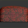 Red Floral Pattern Decorative Ornament Set With Decorative Box For Home Decor