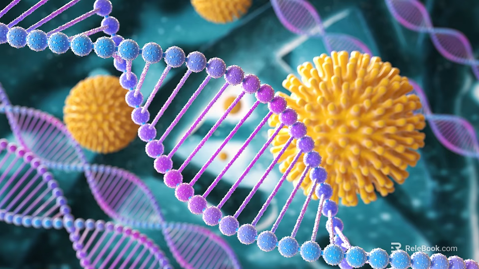 Advanced Molecular Medical Devices For DNA And Virus Detection Research 3d model 