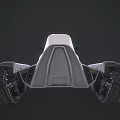 White Snow Motorcycle With Tracks And Skis For Off Road Winter Adventures