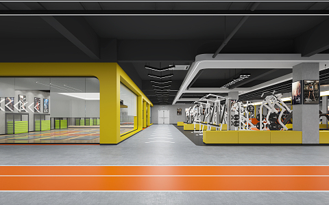 Modern Gym 3d model