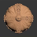 Copper Colored Decorative Crown As Stylish Household Accessory With Intricate Details