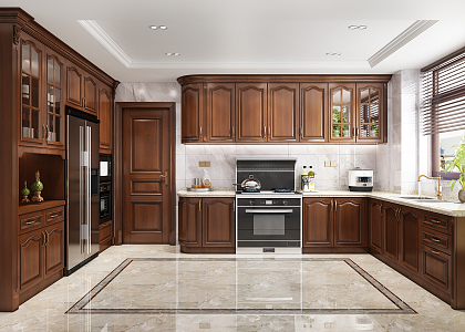 European-style kitchen 3d model