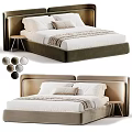 Modern Luxury Upholstered Double Bed With Multiple Color Options For Cozy Stylish Bedroom Home Decor