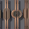 Handle metal handle hardware door handle 3d model