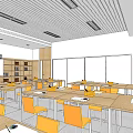 Modern Classroom Art Classroom 3d model
