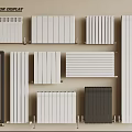 Various Radiator Designs in White and Dark Gray for Modern Home Interior Decoration