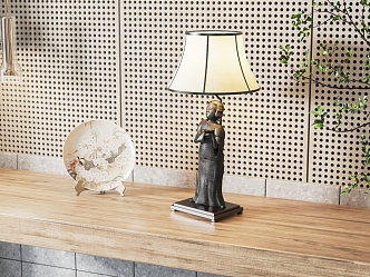 New Chinese Style Table Lamp 3d model