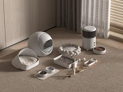 Other Pet Supplies Modern Cat Nest Cat Litter Basin 3d model