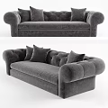 asnaghi European-style double sofa multi-person sofa 3d model
