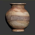 Handcrafted Clay Sculpture Vase With Natural Textured Surface And Earthy Tones