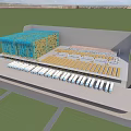 Modern Industrial Factory Building With Large Scale Structure And Production Line Facilities
