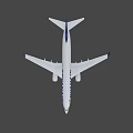 White and Blue Ryanair Passenger Airplane With Tail Logo Exterior View