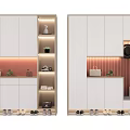 Modern Shoe Cabinet Simple 3d model