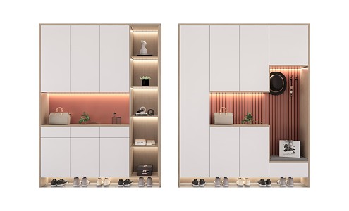 Modern Shoe Cabinet Simple 3d model