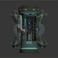 laser tower turret turntable sci-fi tower defense game tower defense sci-fi turret game turret game turret 3d model