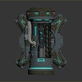 laser tower turret turntable sci-fi tower defense game tower defense sci-fi turret game turret game turret 3d model