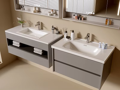 Modern Bathroom Cabinet Bathroom Basin Bathroom Ornaments 3d model