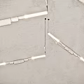 Modern Minimalist Pendant Lights With Long Strip Design And Gray Wall Background