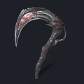Hook Sickle PBR Material Next Generation Future Weapon Cyberpunk Style Sickle Death Sickle Cast Iron Sickle Devil Sickle Weapon Cold Weapon 3d model