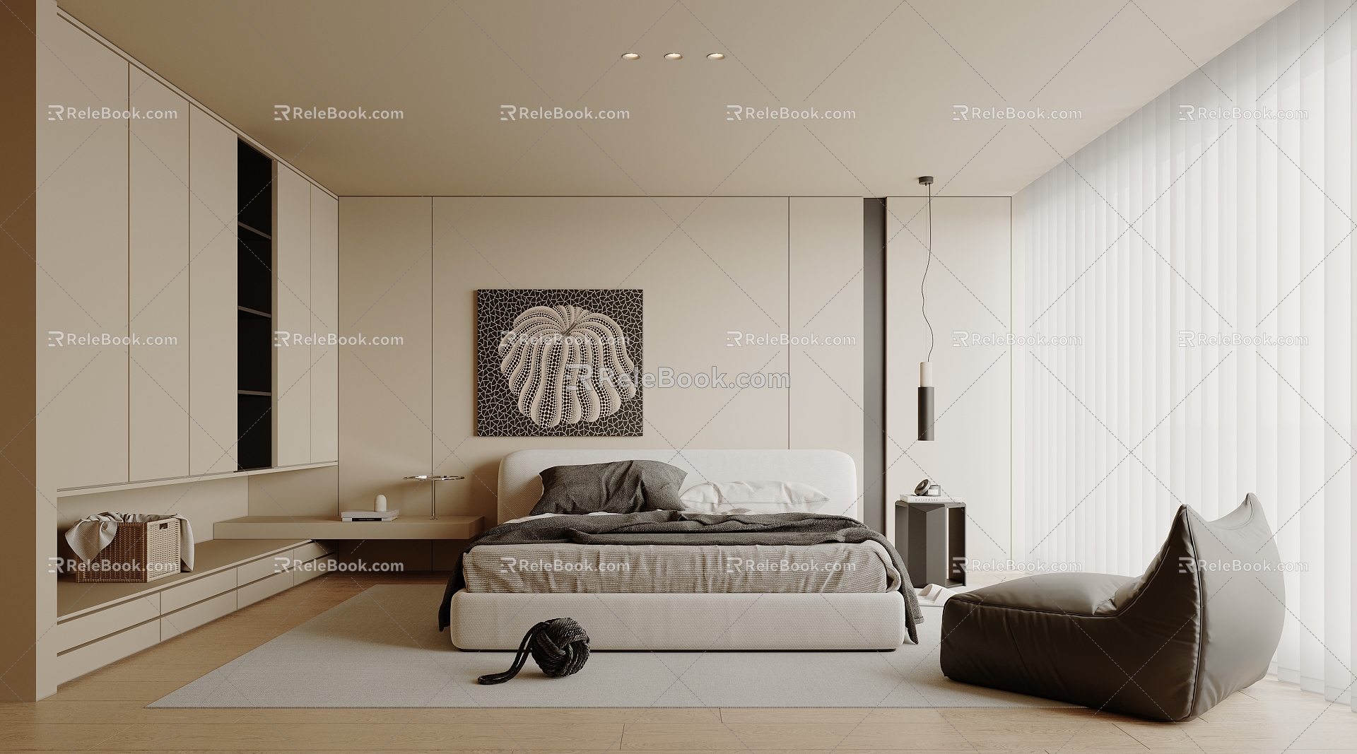 Modern Bedroom Home Master Bedroom 3d model