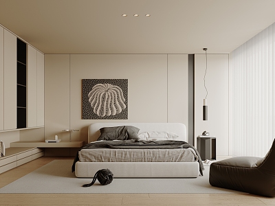 Modern Bedroom Home Master Bedroom 3d model