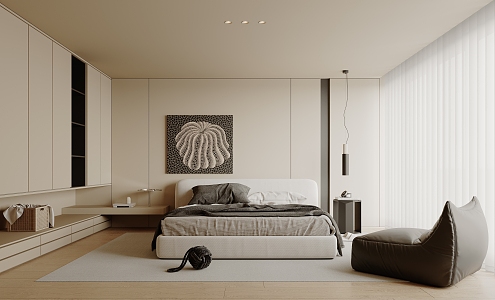 Modern Bedroom Home Master Bedroom 3d model