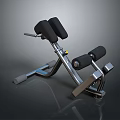Sturdy Home Fitness Equipment Ab Trainer With Black Pads And Silver Frame For Abdominal Workout