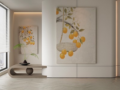 Silent Plant Painting Silent Decorative Painting 3d model