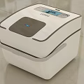 YOSOT White Rice Cooker Modern Kitchen Appliance With Digital Display And Control Buttons