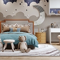 Modern Children's Room 3d model