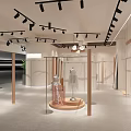 Baimiu Clothing Store Interior Design With Display Mannequins And Green Plants
